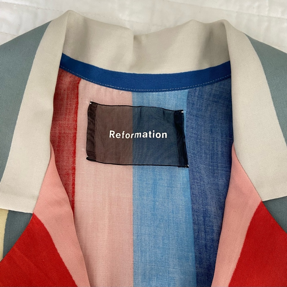 Reformation Multicolor Striped Set - Shirt & Shorts - Picture 6 of 6